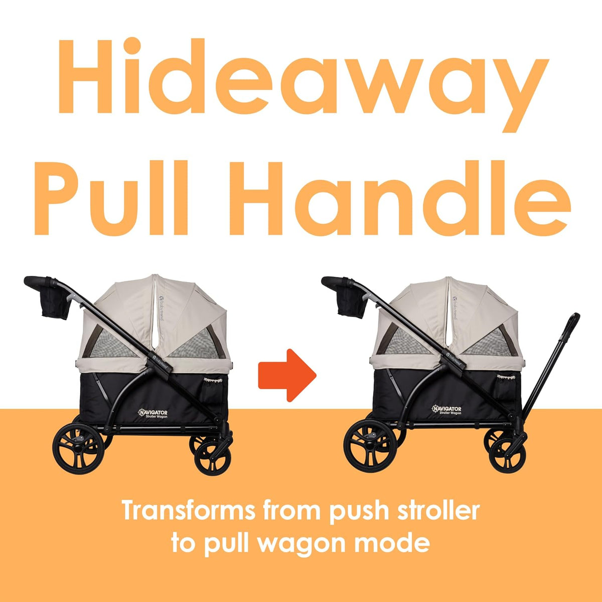 Expedition 2-in-1 Push/Pull Wagon with Canopy, Liberty Midnight - Colors A