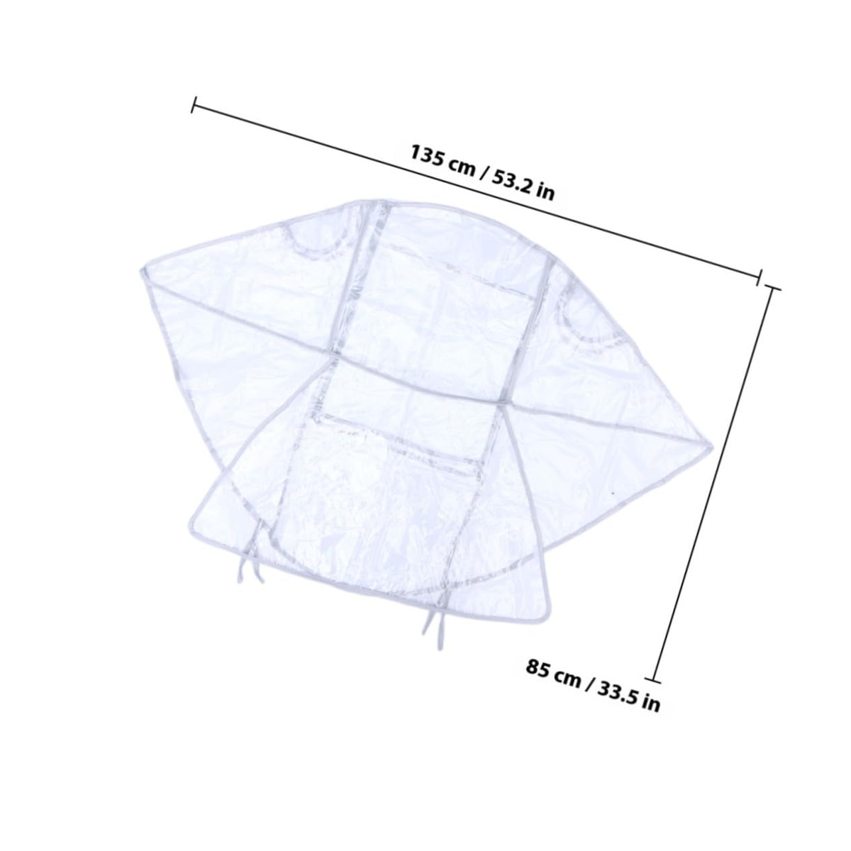 Clear Rain Cover for Strollers Windproof EVA Material with Ventilation for Comfortable Protection from Rain Snow and Wind Easy to Install