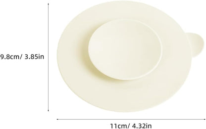Suction Plates Double Sided Suction Cups Plate Cup s Silicone Utensil Rest 3pcs Silicone Double Sided s Utensil Rest Sucker Pads