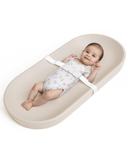 Baby Changing Pad for Dresser - Wipeable & with Restraining Belt