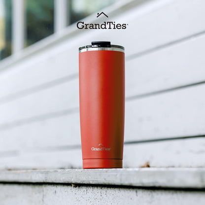 Insulated Coffee Tumbler Cup w/Tritan Lid | Leak Proof, Reusable, Double Walled Vacuum Stainless Steel Water Bottle Travel Mug | Thermal Cups for Hot and Cold Drinks | 20oz | Periwinkle