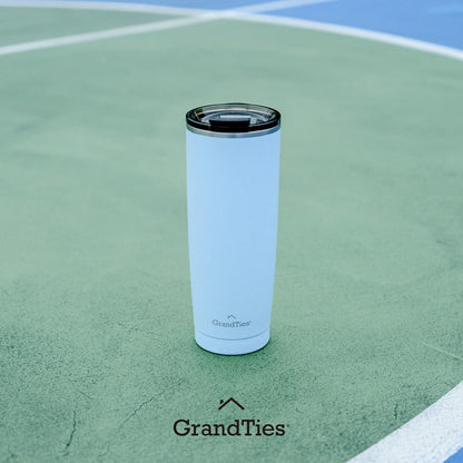 Insulated Coffee Tumbler Cup w/Tritan Lid | Leak Proof, Reusable, Double Walled Vacuum Stainless Steel Water Bottle Travel Mug | Thermal Cups for Hot and Cold Drinks | 20oz | Periwinkle