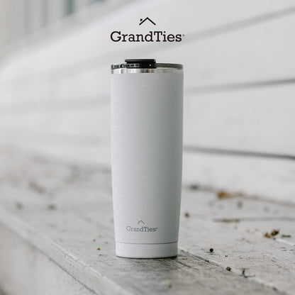 Insulated Coffee Tumbler Cup w/Tritan Lid | Leak Proof, Reusable, Double Walled Vacuum Stainless Steel Water Bottle Travel Mug | Thermal Cups for Hot and Cold Drinks | 20oz | Periwinkle