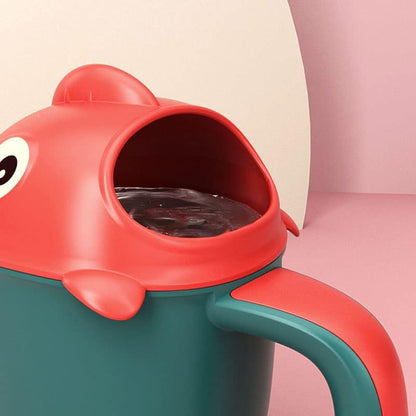 Baby Rinse Cup, Cute Cartoon Fish Baby Bath Rinser Baby Rinser Pail Shampoo Rinser, Newborn Bath Shower Wash Hair Cup for Rotecting Infant Eyes