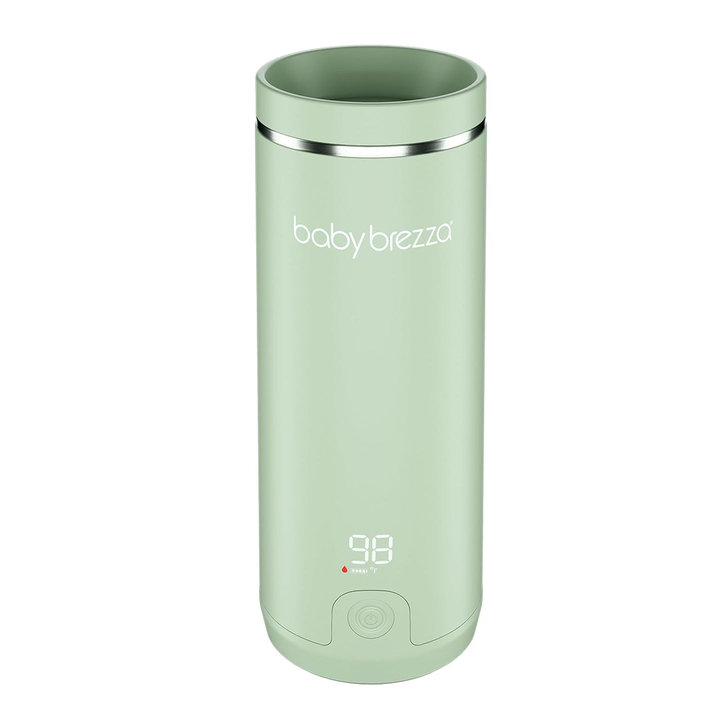 SuperFast Portable Bottle Warmer 3x Faster than Others, Travel Milk Formula Warmer with 4 Temperature Settings, 9oz Capacity, USB Rechargeable, Safe & Even Heating, No Adapters, Sage Green