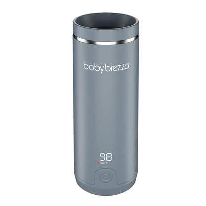 SuperFast Portable Bottle Warmer 3x Faster than Others, Travel Milk Formula Warmer with 4 Temperature Settings, 9oz Capacity, USB Rechargeable, Safe & Even Heating, No Adapters, Sage Green