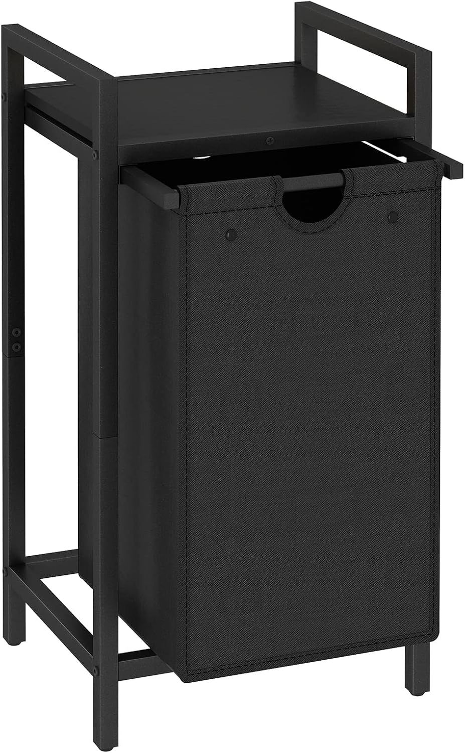 Laundry Hamper, Two-Color Laundry Basket with Removable Laundry Bag and Top Shelf, Clothes Hamper for Samll Space,Laundry Room, Bedroom, Bathroom