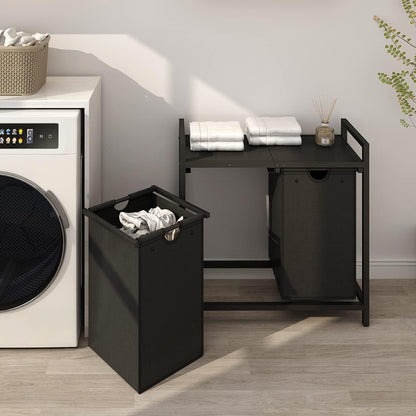 Laundry Hamper, Two-Color Laundry Basket with Removable Laundry Bag and Top Shelf, Clothes Hamper for Samll Space,Laundry Room, Bedroom, Bathroom