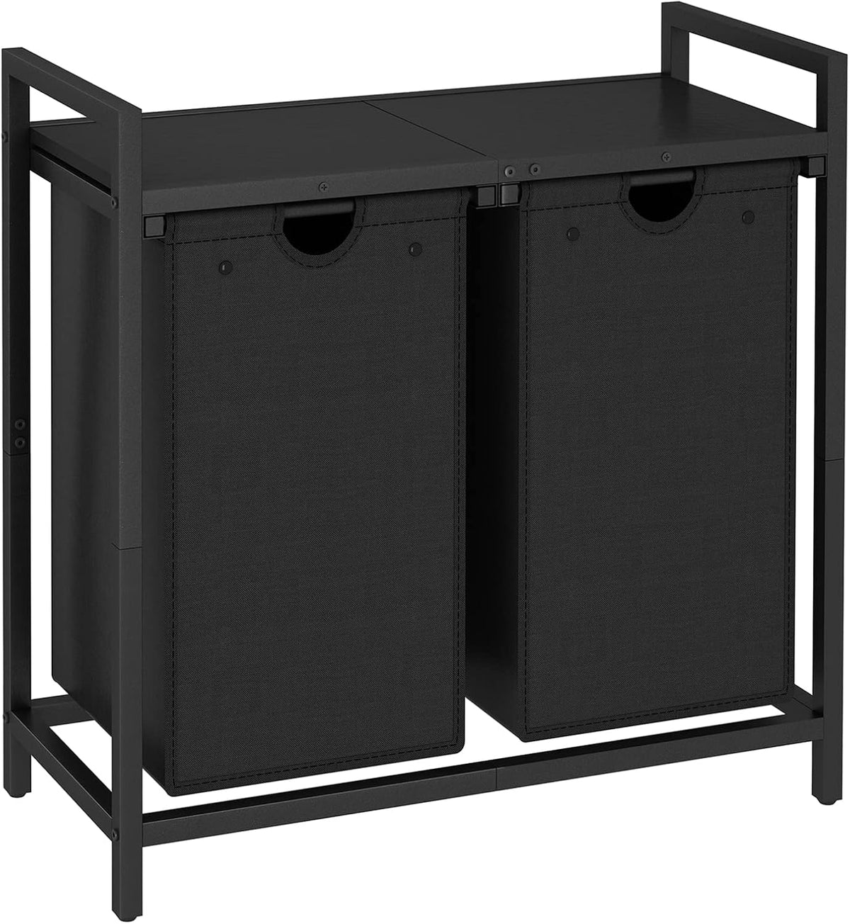 Laundry Hamper, Two-Color Laundry Basket with Removable Laundry Bag and Top Shelf, Clothes Hamper for Samll Space,Laundry Room, Bedroom, Bathroom