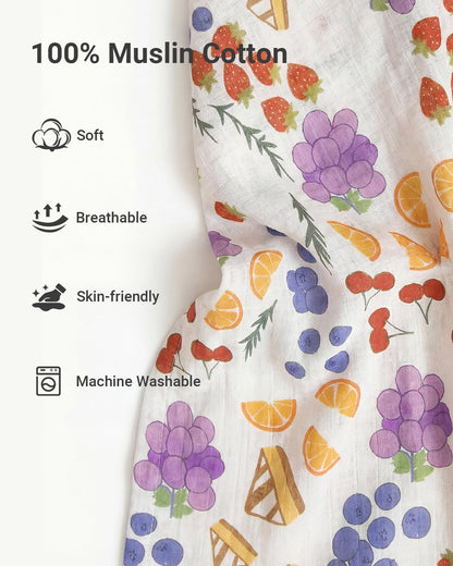 Car Seat Cover Baby Girl, 100% Cotton Muslin Infant Carseat Canopy