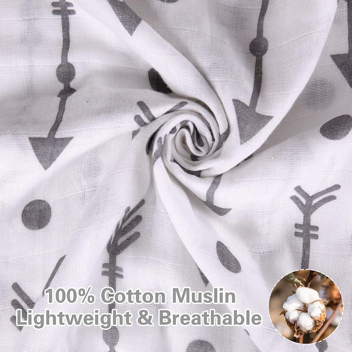 Car Seat Cover Baby Girl, 100% Cotton Muslin Infant Carseat Canopy