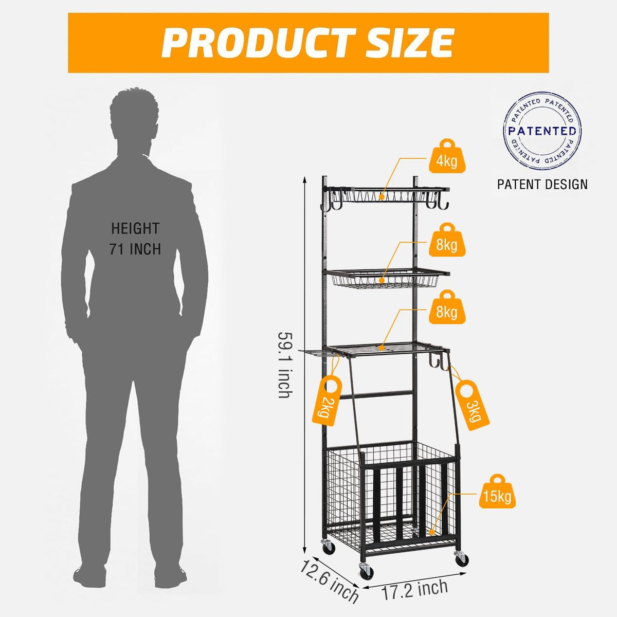 Sports Equipment Storage for Garage, Ball Storage Organizer