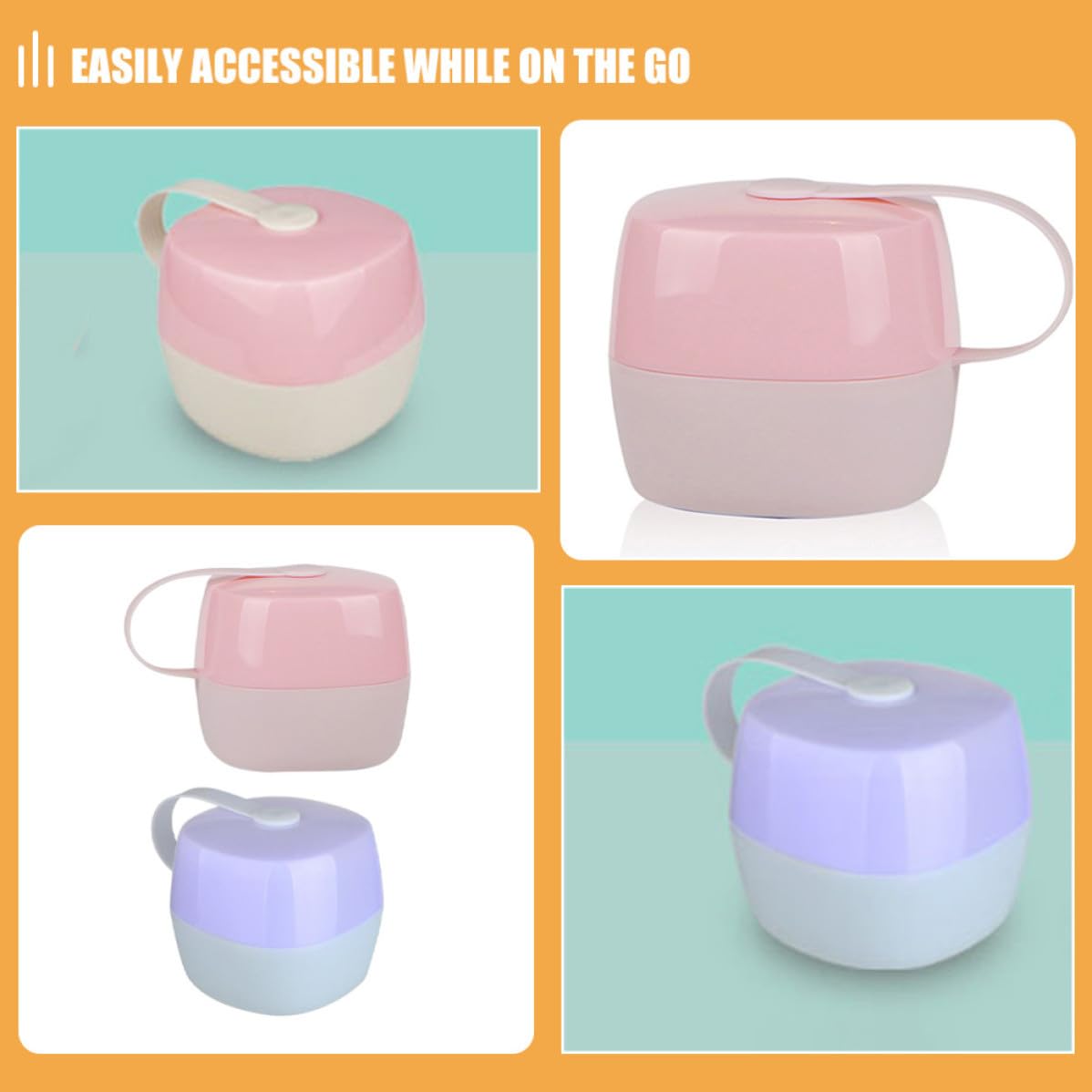 4pcs Portable Holder Case for Travel Pp Storage Box