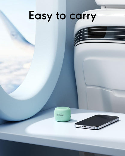 FLOWTUNE Sound Machine White Noise Machine for Baby Adults, 18 Non-looping Sounds, Timer, Memory Function, Portable Sleep Sound Therapy Gift (Black)