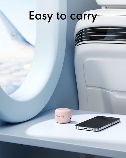 FLOWTUNE Sound Machine White Noise Machine for Baby Adults, 18 Non-looping Sounds, Timer, Memory Function, Portable Sleep Sound Therapy Gift (Black)