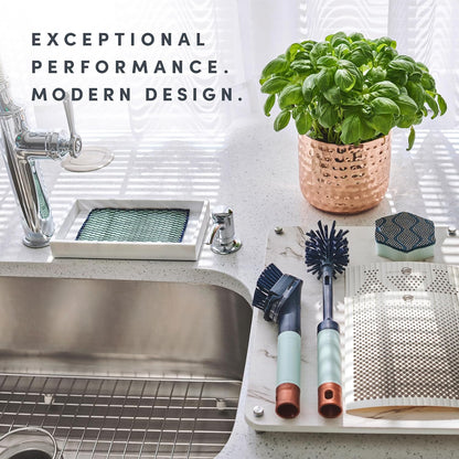 Brite Limited Edition 2-in-1 Straw and Bottle Brush Set, Sleek and Stylish Bottle Cleaner Brush with 360-Degree Bristles and Hidden Straw Brush
