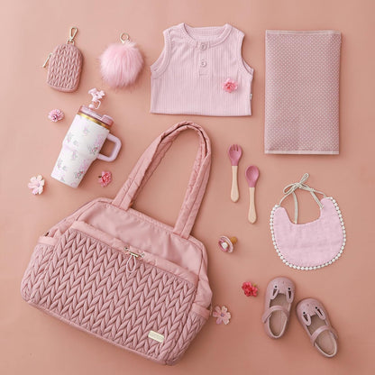 Asha Diaper Bag Tote For Daily Use, Travel Shoulder Diaper Bag With Long Strap