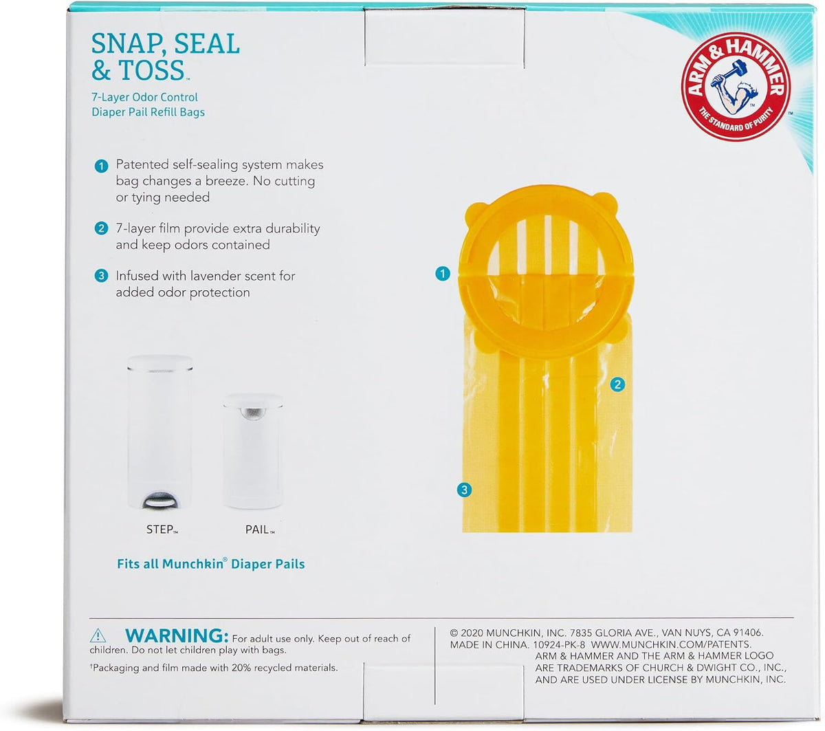 Arm & Hammer Snap, Seal & Toss Refill Bags