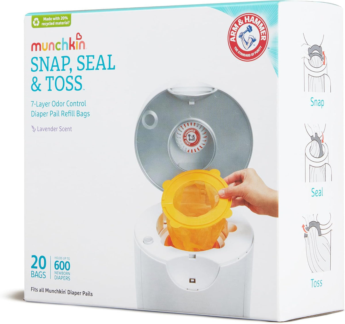 Arm & Hammer Snap, Seal & Toss Refill Bags