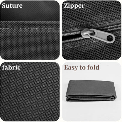 Drawer Organizer Clothes, 16 Pack Dresser Organizer Bins, Foldable Closet Organizers and Storage Fabric Dresser Bins, Shallow Drawer Dividers for Clothing, Underwears, Socks, Tie