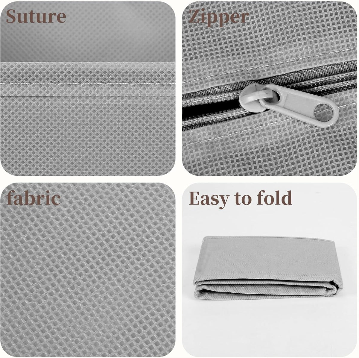 Drawer Organizer Clothes, 16 Pack Dresser Organizer Bins, Foldable Closet Organizers and Storage Fabric Dresser Bins, Shallow Drawer Dividers for Clothing, Underwears, Socks, Tie