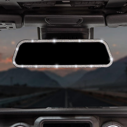 Rearview Mirror, 12 Inch Panoramic Interior Clip-on Wide Angle Convex Universal Rear View Mirror to Reduce Blind Spot Effectively for More Car SUV Trucks -Clear