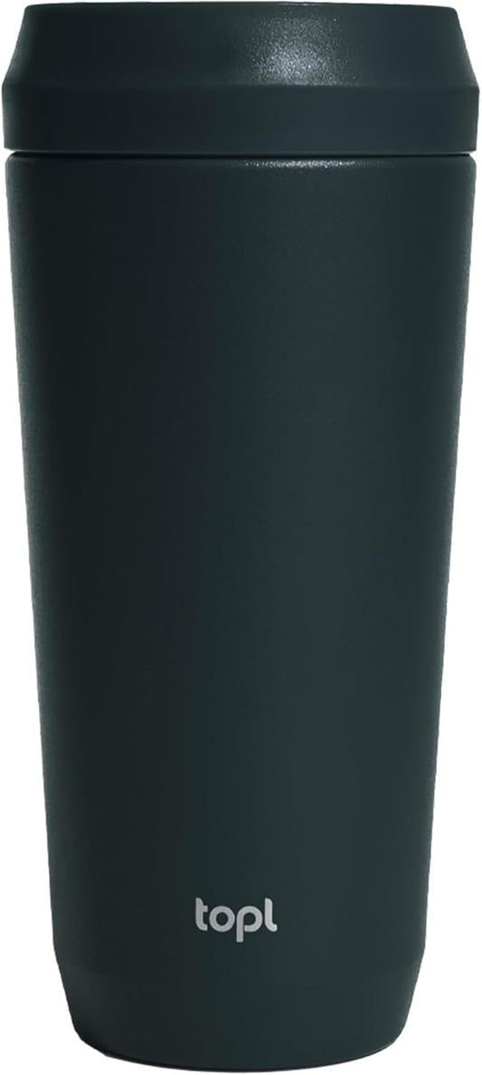 To Go Coffee Cup – Insulated Travel Coffee Mug with 360° Leak‑Safe Lid, Stainless Steel Coffee Tumbler for Hot/Cold, Spill‑Resistant, BPA‑Free - Mint, 16 oz