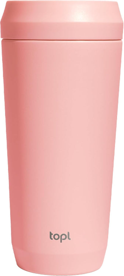 To Go Coffee Cup – Insulated Travel Coffee Mug with 360° Leak‑Safe Lid, Stainless Steel Coffee Tumbler for Hot/Cold, Spill‑Resistant, BPA‑Free - Mint, 16 oz