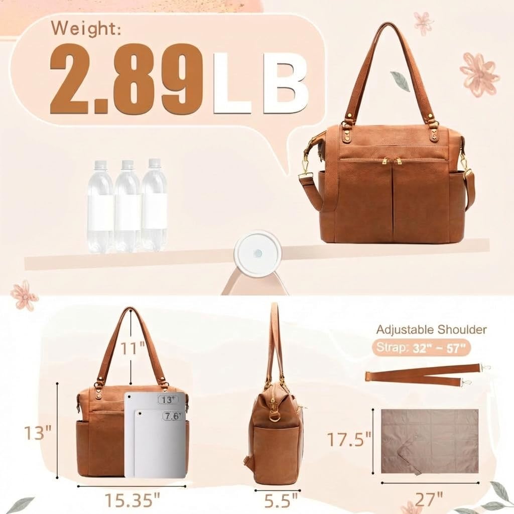 Diaper Bag Tote Convertible Diaper Bag Backpack Tote Leather