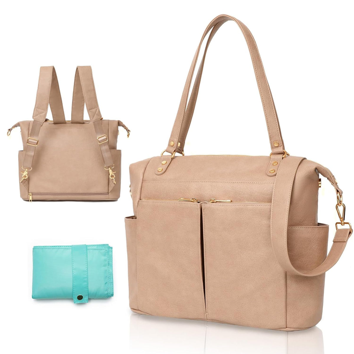 Diaper Bag Tote Convertible Diaper Bag Backpack Tote Leather