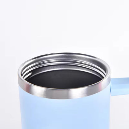 40oz Insulated Travel Mug Tumbler With Handle and Straw,Stainless Steel Double Wall Vacuum Cup Keep Drink Cold and Hot (Brick-red#)