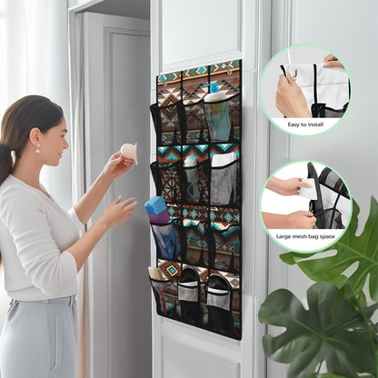 Over The Door Organizer Leopard Print Behind Door Shoe Organizer for BedRoom Space Saving Wall Hanging Storage for Living Room Easy to Install Shoe Holder Hanger