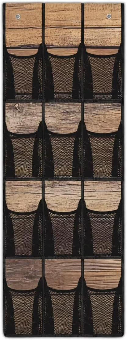 Over The Door Organizer Leopard Print Behind Door Shoe Organizer for BedRoom Space Saving Wall Hanging Storage for Living Room Easy to Install Shoe Holder Hanger