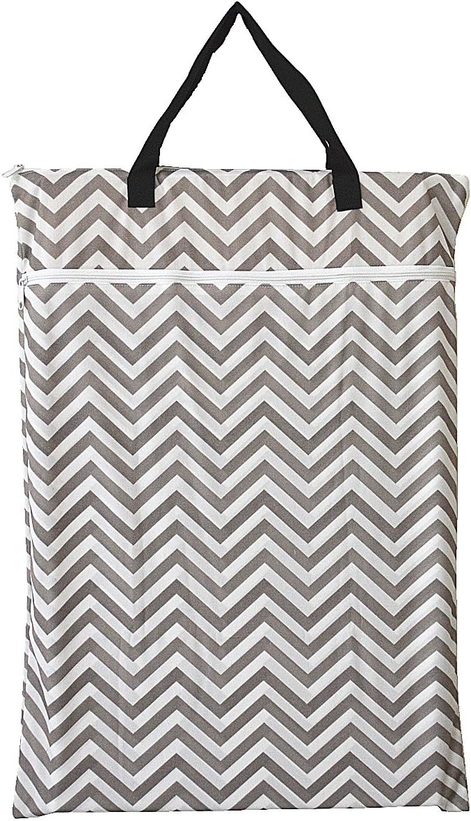 2 Pack Large Hanging Wet Bags Laundry Pail Bags Cloth Diapers Reusable