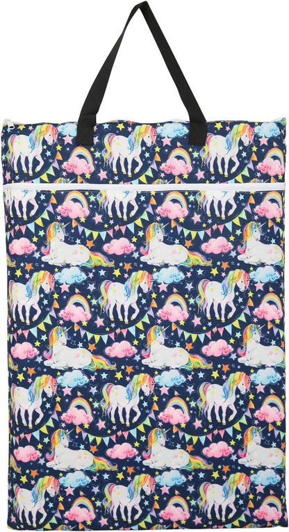 2 Pack Large Hanging Wet Bags Laundry Pail Bags Cloth Diapers Reusable