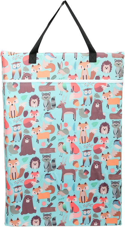 2 Pack Large Hanging Wet Bags Laundry Pail Bags Cloth Diapers Reusable