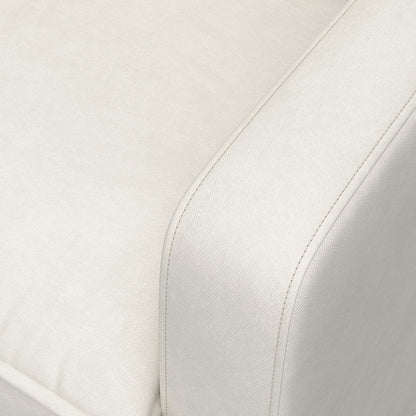 Timeless Recliner Glider with USB Charging Port, Ivory Boucle