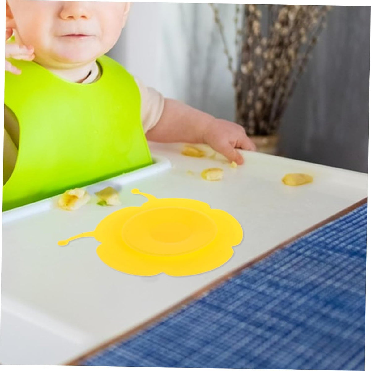 Non-Slip Bowl Suction Cup Mat Portable Silicone Placemat for Secure Bowl Holder Preventing Drops Convenient Feeding Tableware Pad for Dining
