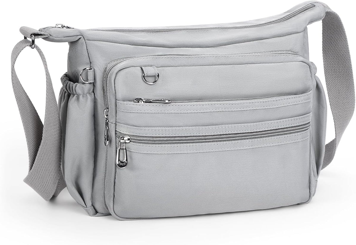 Crossbody Bag for Women Waterproof Shoulder Bag Multi Pockets Nylon Purse