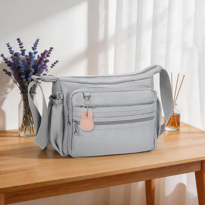 Crossbody Bag for Women Waterproof Shoulder Bag Multi Pockets Nylon Purse