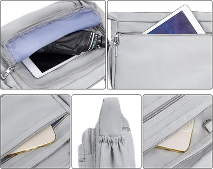 Crossbody Bag for Women Waterproof Shoulder Bag Multi Pockets Nylon Purse
