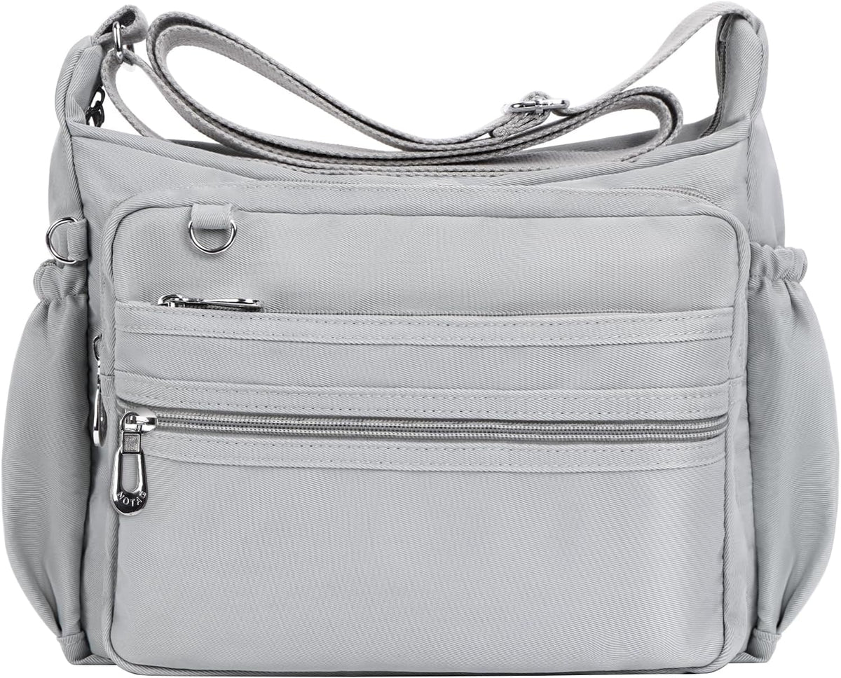 Crossbody Bag for Women Waterproof Shoulder Bag Multi Pockets Nylon Purse