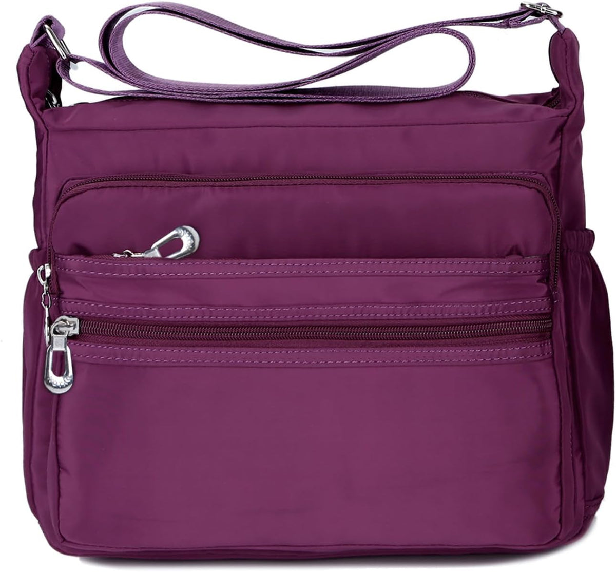 Crossbody Bag for Women Waterproof Shoulder Bag Multi Pockets Nylon Purse