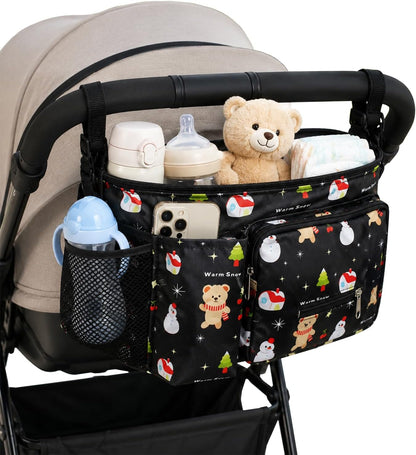 Waterproof Stroller Caddy with Cup Holder