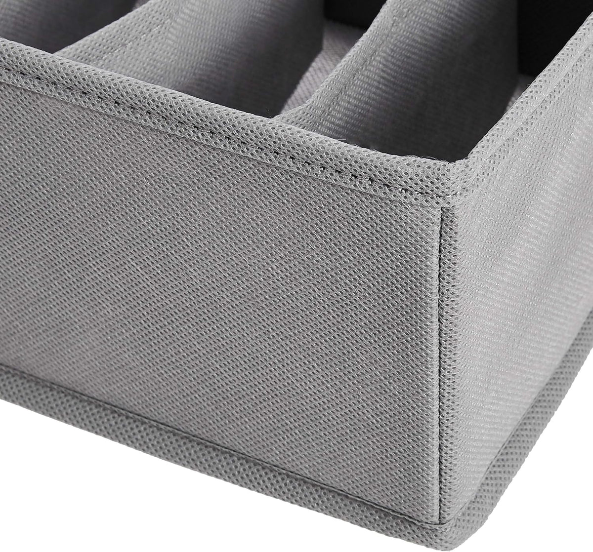 Deep Drawer Organizer for Clothes, Collapsible Storage Boxes for Socks, Underwear and Baby Items, Set of 4, Gray
