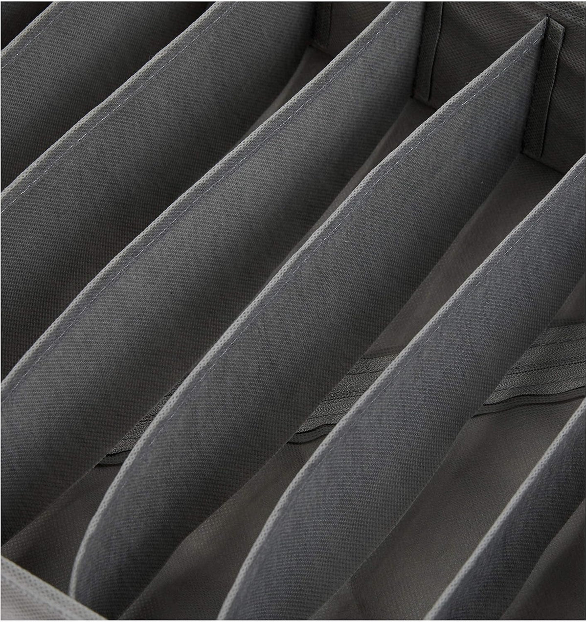 Deep Drawer Organizer for Clothes, Collapsible Storage Boxes for Socks, Underwear and Baby Items, Set of 4, Gray