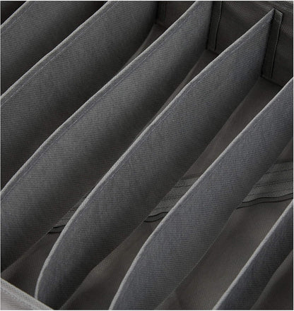 Deep Drawer Organizer for Clothes, Collapsible Storage Boxes for Socks, Underwear and Baby Items, Set of 4, Gray