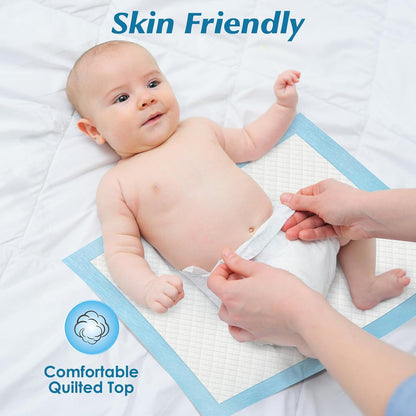 50 Count Super Absorbency Disposable Underpads, 17” x 13”