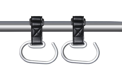 4 Pack Stroller Hooks, Universal Stroller Accessories, Stroller Hooks for Bags Heavy Duty, Non-Slip Stroller Carabiner Clips for Bike, Scooter, Wheelchair, Walker