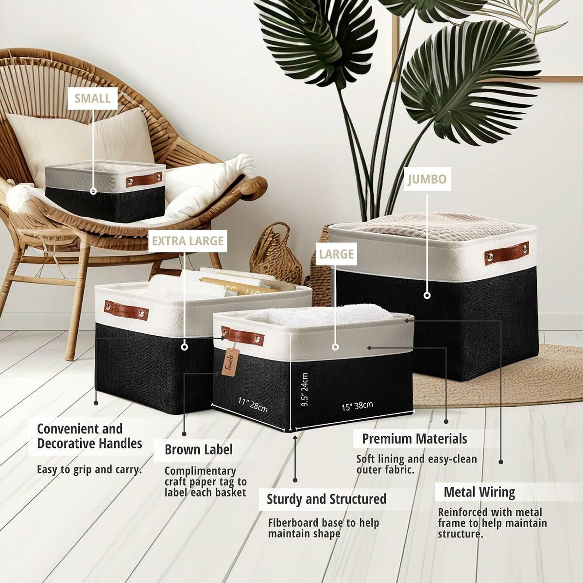Small Storage Basket, Closet Storage Bins